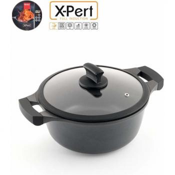 Cacerola Antiadherente Metaltex XPERT 24 cm 4,1 litros Libre de PFOA y BPA