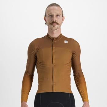 Sportful BodyFit Pro Long-Sleeve Men's Jersey – Brown, 2XL