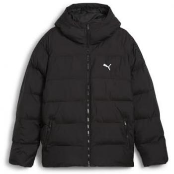 Giacca con cappuccio Puma Poly Puffer nero puro - M
