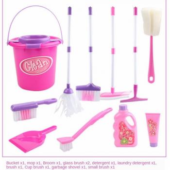 Kids Educational Plastic Kitchen Cleaning Mop Set
