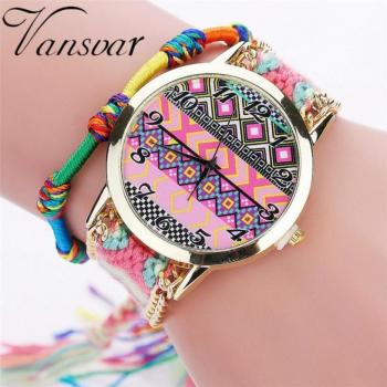 Vansvar Dreamcatcher Friendship Bracelet Watch
