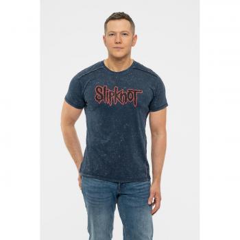 Slipknot Navy Blue Snow Wash Tee