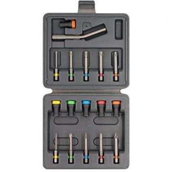 Set Magnet Driver 17 – Bit B33, TORX, SQ, PH, PZ in Scatola di Plastica