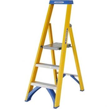 Fibreglass Platform Stepladder 3 Tread - 7170318