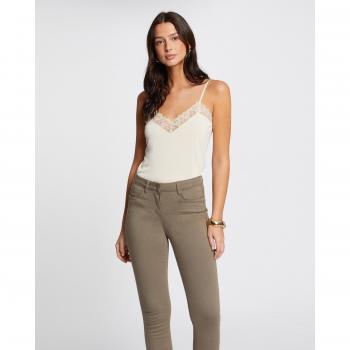 Top de tirantes con encaje para mujer Morgan