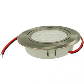 Mini Faretto Led Da Incasso Touch Dimmer con Controllo Carcassa - Nichel Satinato 3000K DC12V DC24V 3W Foro 55mm