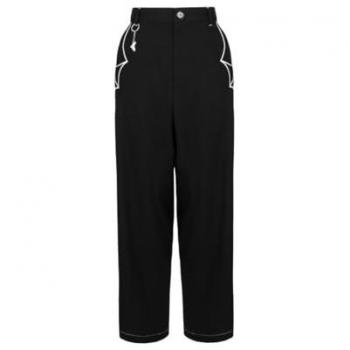 Drusilla Black Gothic Hose – 62 % Polyester, 35 % Viskose, 3 % Elastan – Größe S
