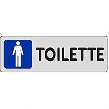 ETICHETTA SEGNALETICA TOILETTE UOMINI