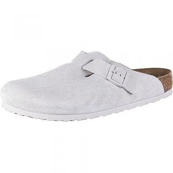Birkenstock Boston Antiques White Suede Men’s Sandals