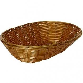 Poly Wicker Oval Bread Basket (Set of 6)