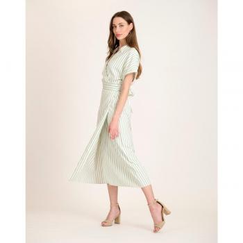 Vestido Capri de Mujer con Estampado Rayado Naf Naf
