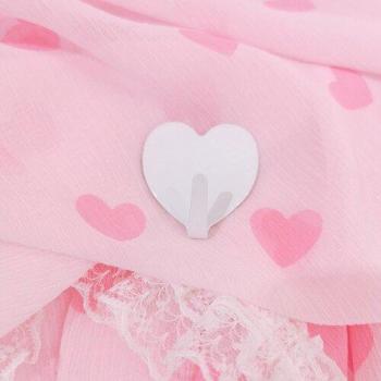 5pcs Traceless Heart-Shaped Stainless Steel Door Hanger Hooks