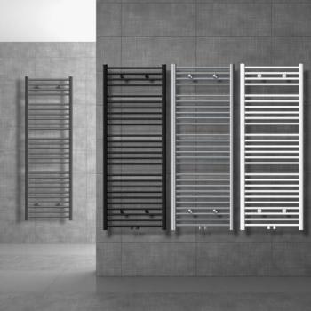 Radiador de Baño ECD Germany 400 x 1200 mm Blanco Recto