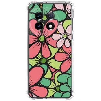Protector antigolpes OnePlus 11 5G con diseño de flores