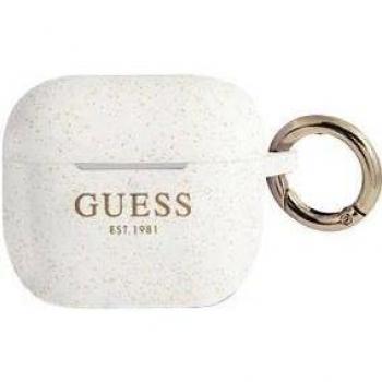 Copertura Silicone Glitter Apple AirPods 3 – Bianco