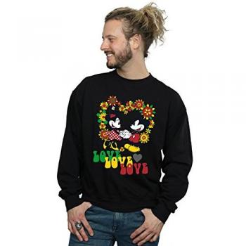 Pull-over Mickey & Minnie Hippie Love en denim Disney