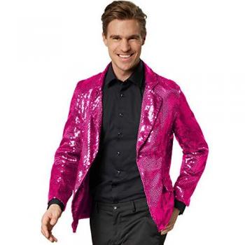 Manteau Brillant Rose pour Hommes – Taille M