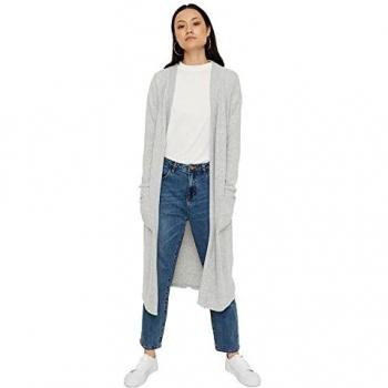 Cardigan Long Cosy Gris Noisy May