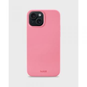 Holdit Silikon Back Cover für iPhone 15 - Rosa