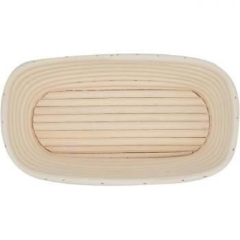 Cesta de pan de mimbre elegante