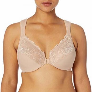 Glamorise Wonderwire-BH, Cierre frontal, Beige (Kaffee 211)