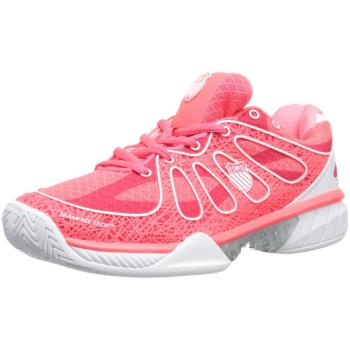 K-Swiss Ultra Express, Chaussures de tennis femme, Multicolore - Rouge Néon/Blanc, 39