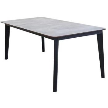 DEFIBRICO Tavolo Cancun Verniciato A Polvere Finitura Laminata Antracite 180 X 90 X H76 Cm