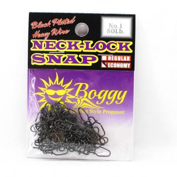 Collier de serrage Boggy Snap zwart, 80 lb, 10 stuks, maat 1