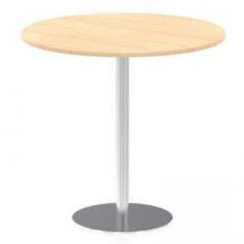 Italia 1145mm High Silver Leg Poseur Round Table