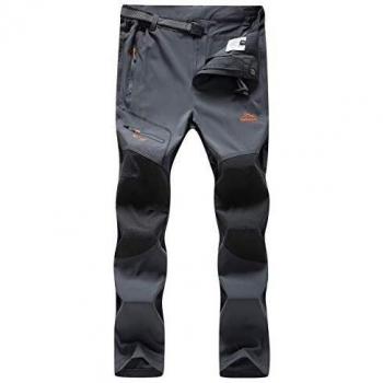 DAFENP Pantalon Randonnee Femme Imperméable Outdoor Ete Pantalon Trekking Softshell Séchage Rapide Leger Pantalon Montagne Camping