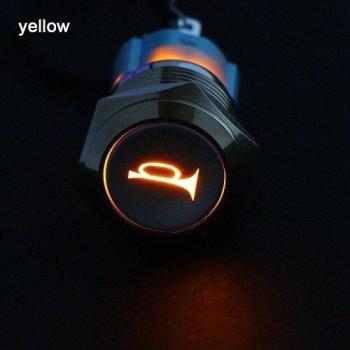16mm 5/8 12V LED Power Light Push Button Switch