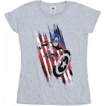 Avengers Women's Captain America Streaks T-Shirt