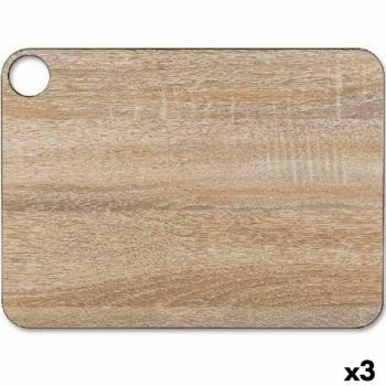 Snijplank Arcos 37,7 x 27,7 cm Marron Kunststofvezel (3 Eenheden)