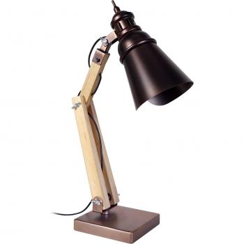 Lampe de bureau TOSEL en acier bronze