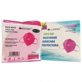 Mascherina Protettiva Ffp2 Ctpl-0020 Tiffany (Apsmamdx0002) - Conf. 25 Pezzi Fucsia