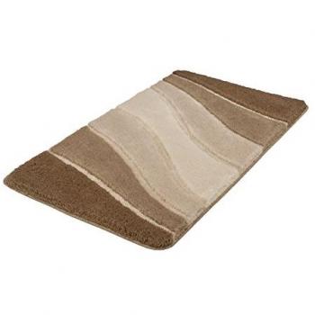 Badematte MEUSCH Ocean, rechteckig, 80 cm x 150 cm, grau (taupe)