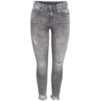 Jean de Noisy May - NMKIMMY NW DESTROY ANK SKNY AZ368MG NOOS - W25L30 à W31L32 - Femme - gris