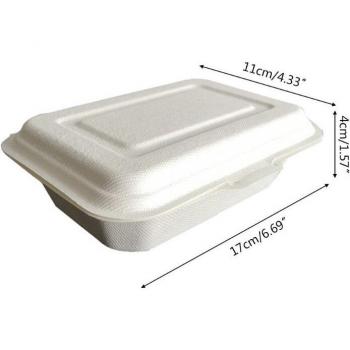 Eco-Friendly 50-Pack 450ML Disposable Lunch Boxes