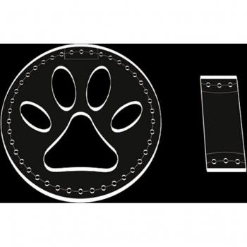 DIY Acrylic Leather Template Set for Dog/Cat Claw Keychain
