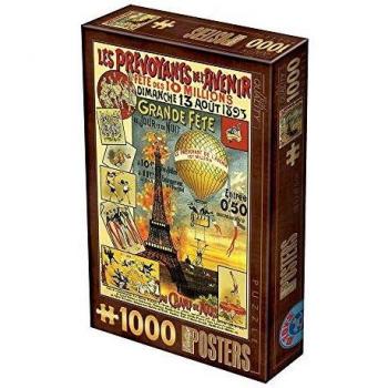 DToys Vintage Poster Paris Puzzle 1000 Teile – Dtoys-74591