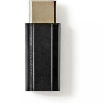 Adaptador NEDIS CCGP60910BK USB-C a Micro B Negro