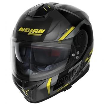 Nolan N80-8 Wanted N-Com Casque Noir Gris Jaune taille : M