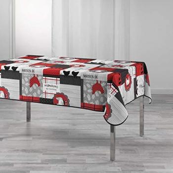 Nappe rectangle polyester imprimée Auberge 150 × 240 cm