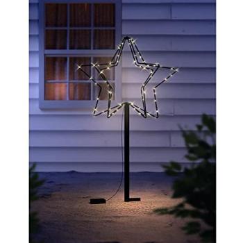 Warmweißer LED Weihnachtsstern für die festliche Beleuchtung