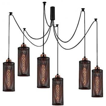 Black Crystal Cluster Pendant – Model 13