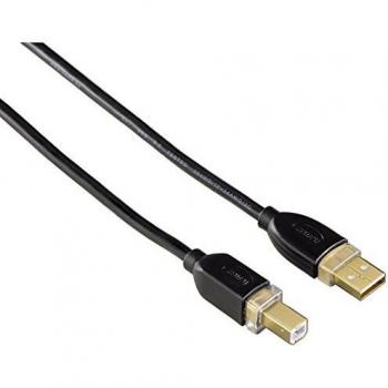 Hama USB‑Kabel 3 m (Typ A → Typ B) – 46772 – Schwarz