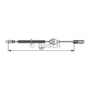 Cable de freno de mano BOSCH 1 987 482 382