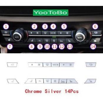 Chrome ABS Air Conditioning Button Cover for BMW F Series