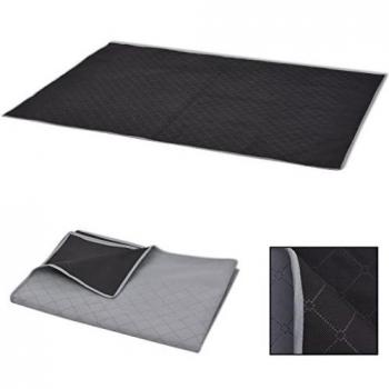 Coperta da Picnic Siva e Nera 100x150 cm