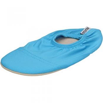 SLIPSTOP Kinder Hausschuhe – Neonblau